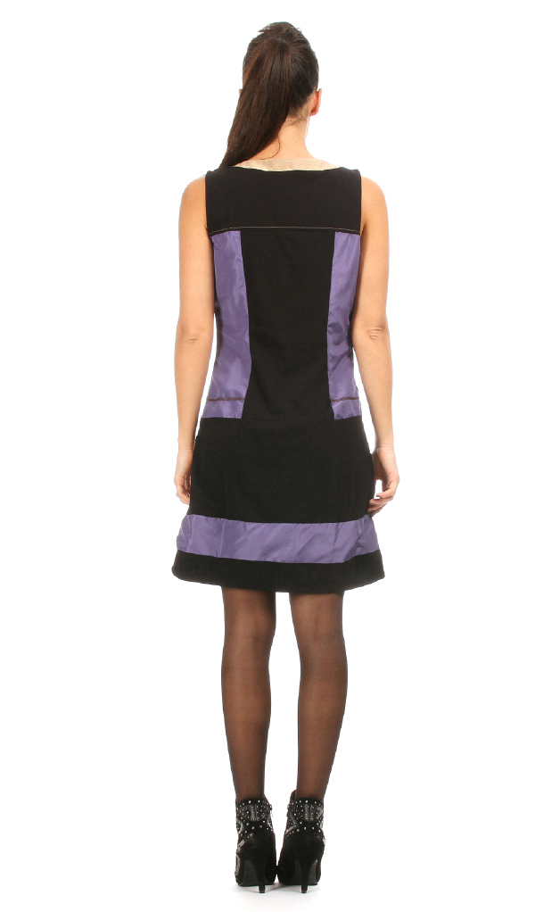 L33 Paris: Violets Are Blue Roses Are Black Dress