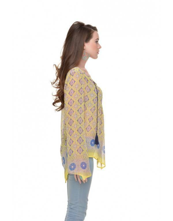 Sunlight Paris: Asymmetrical Tunic Blouse Pistache