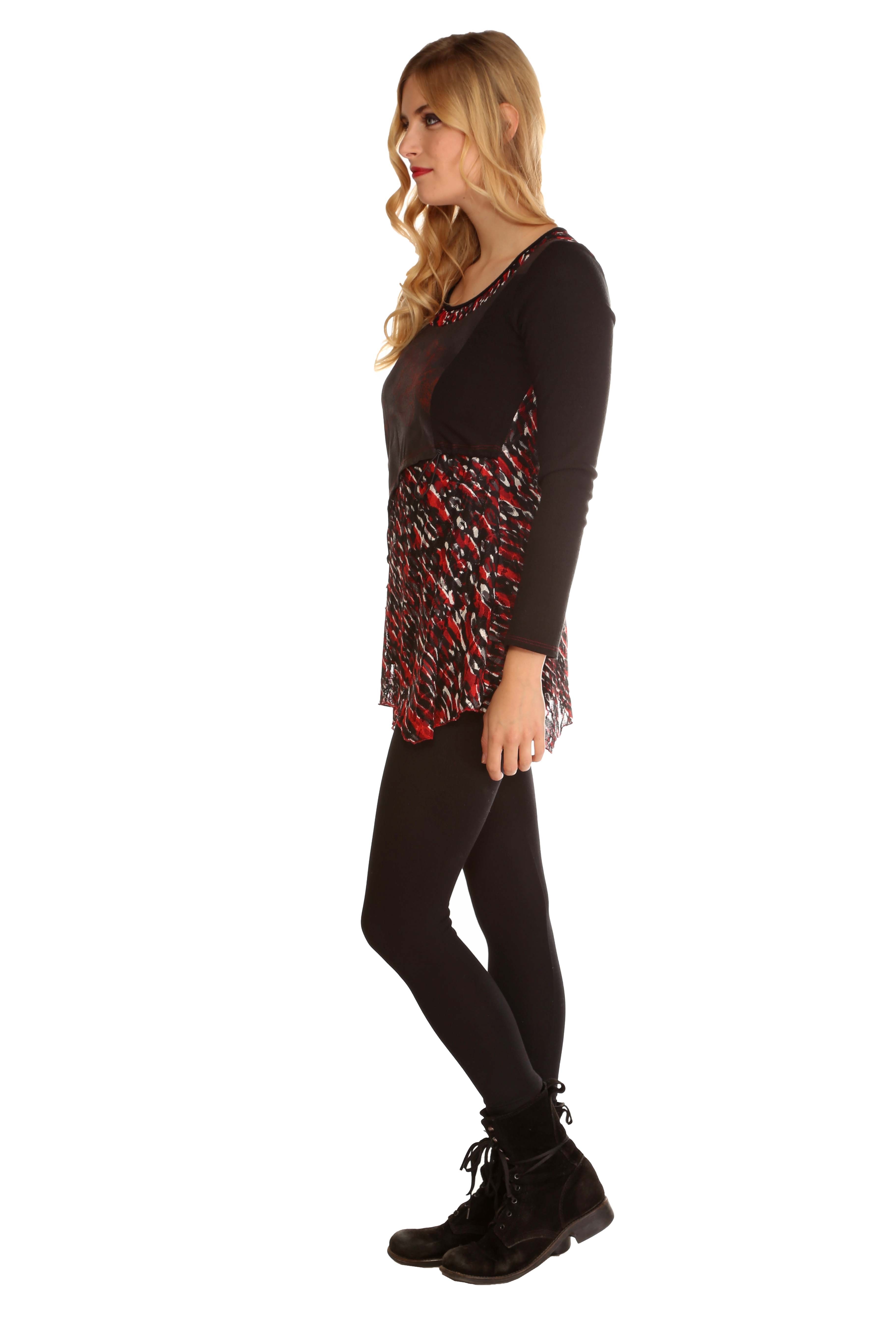ME Paris: Vegan Leather Rose Tunique