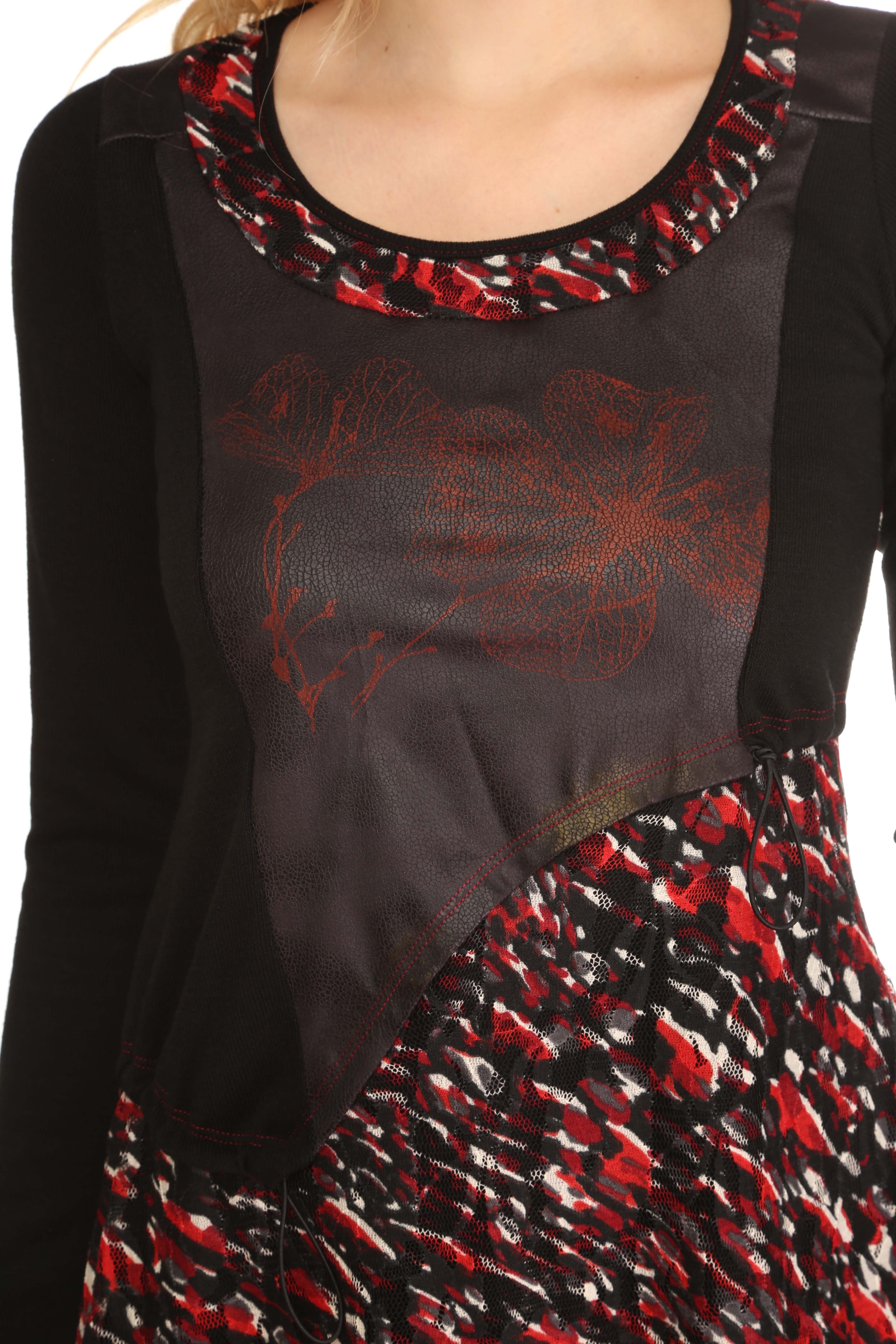 ME Paris: Vegan Leather Rose Tunique