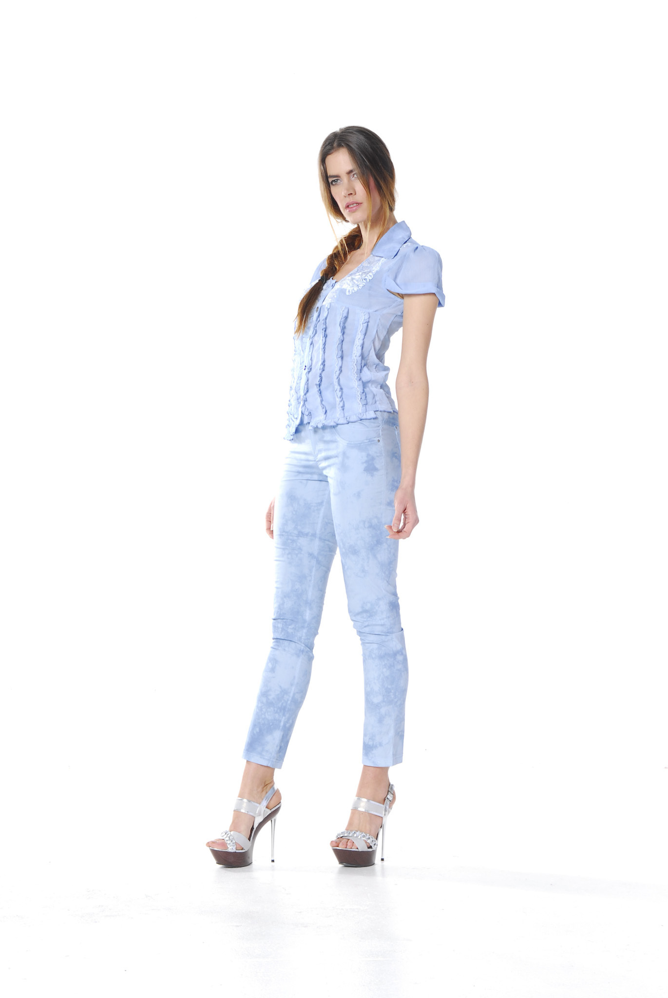 Les Fees Du Vent Couture: Pantalon Baby Blue Splash