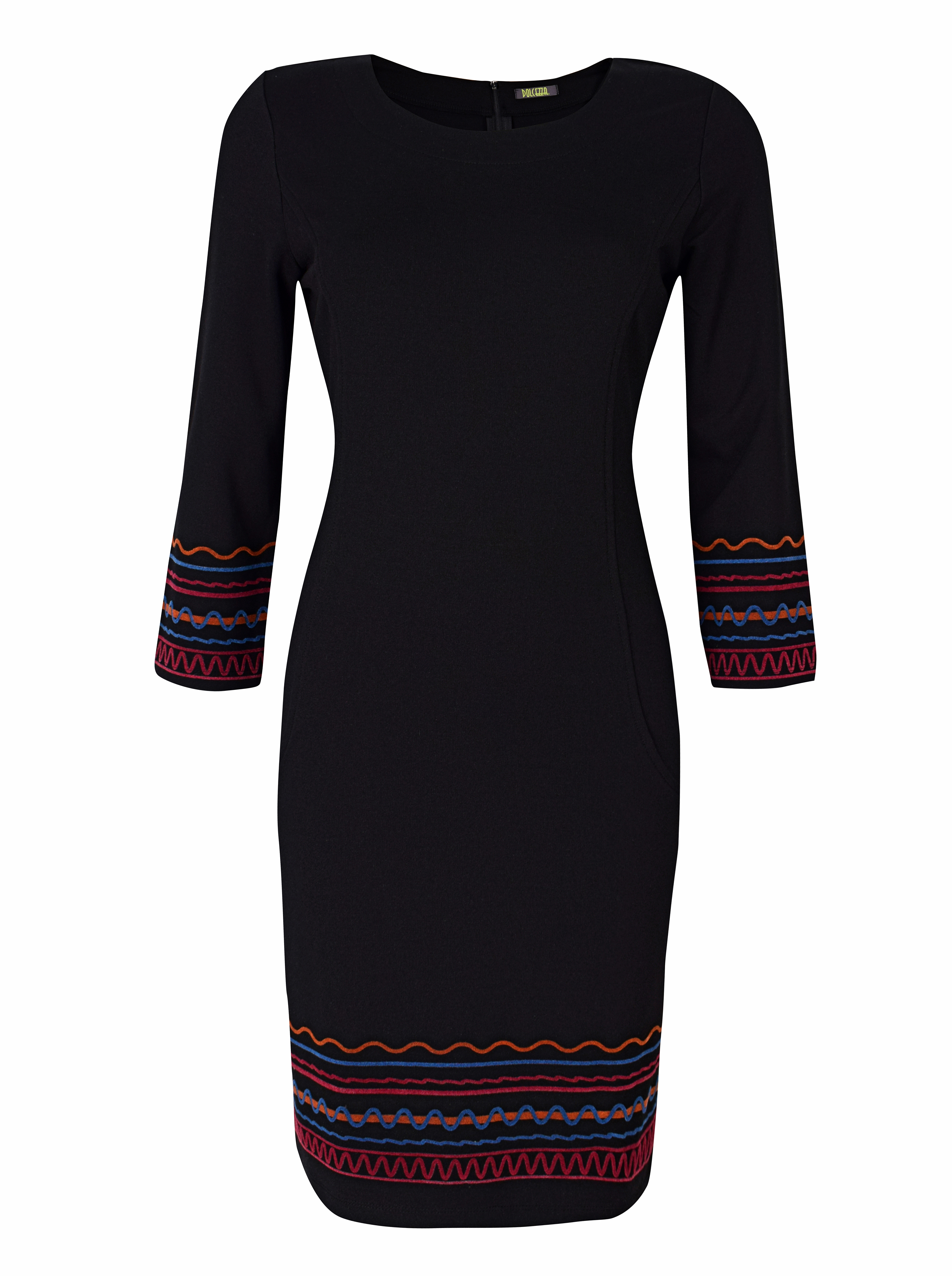 Dolcezza: Casablanca Rhythm Midi Back Zip Dress (2 Left!) Dolcezza_59116