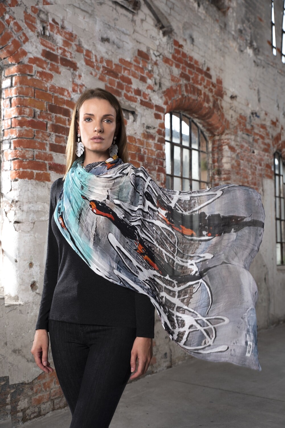 Simply Art Dolcezza: Indeed A Picture Perfect Beach Abstract Art Scarf SOLD OUT