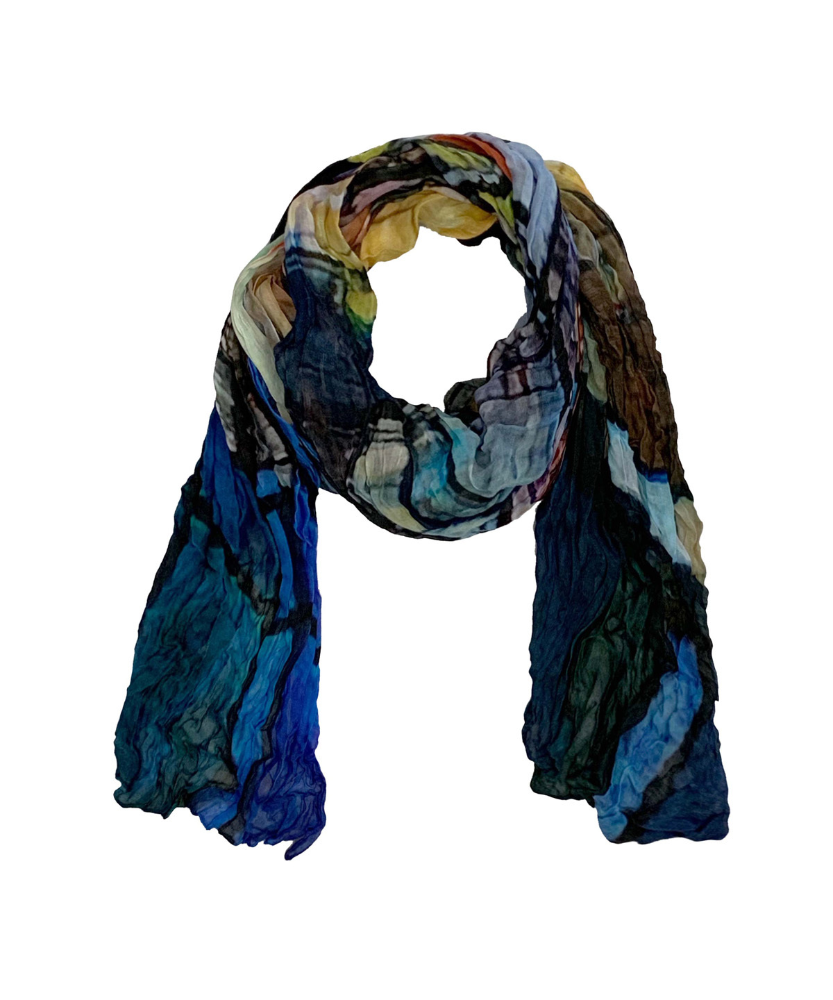 Simply Art Dolcezza: Colors Of Ville La Nuit Abstract Art Scarf SOLD OUT Dolcezza_SimplyArt_59911_N