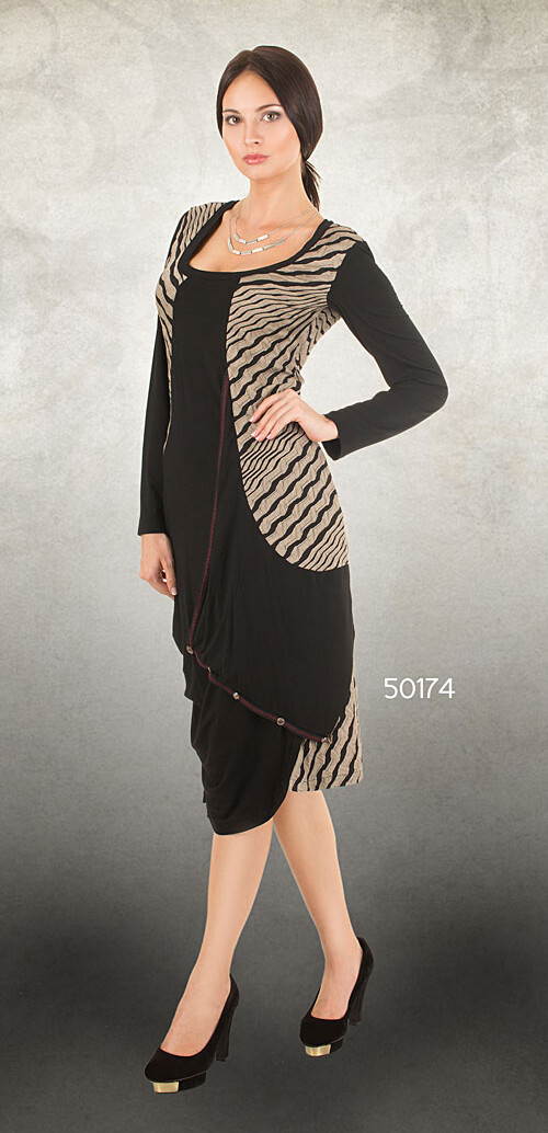 Dzhavael Couture: Caramel Latte Twist Dress Low Quantity!
