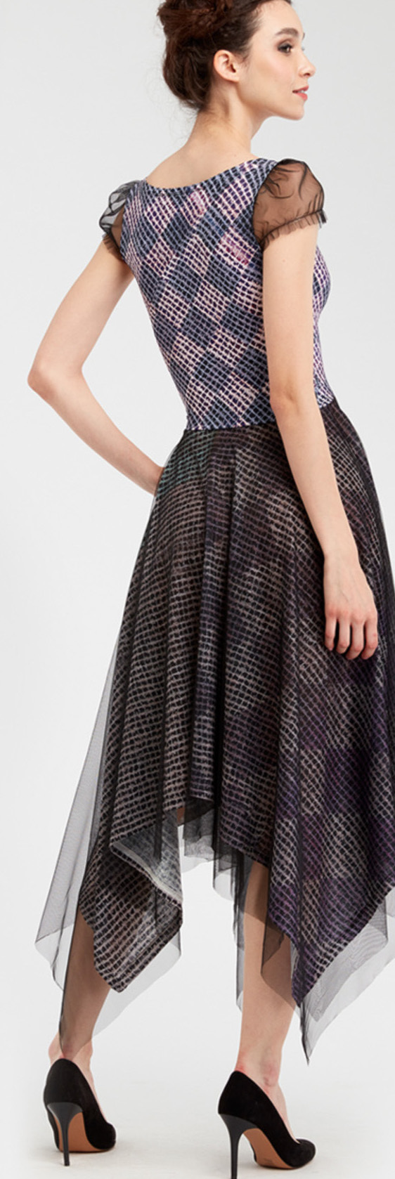 IPNG: Royal Summer Stamp Four Corners Sweetheart Midi Dress