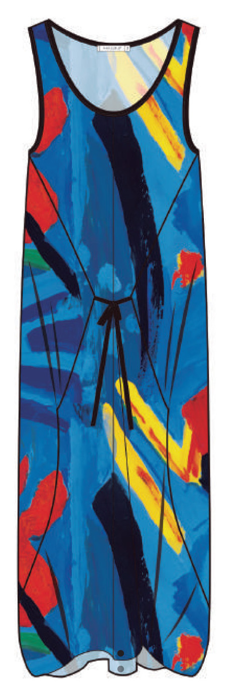 Maloka: Colors Of Picasso's Gypsy Beauty Abstract Art Jumpsuit/Sundress (Few Left!)