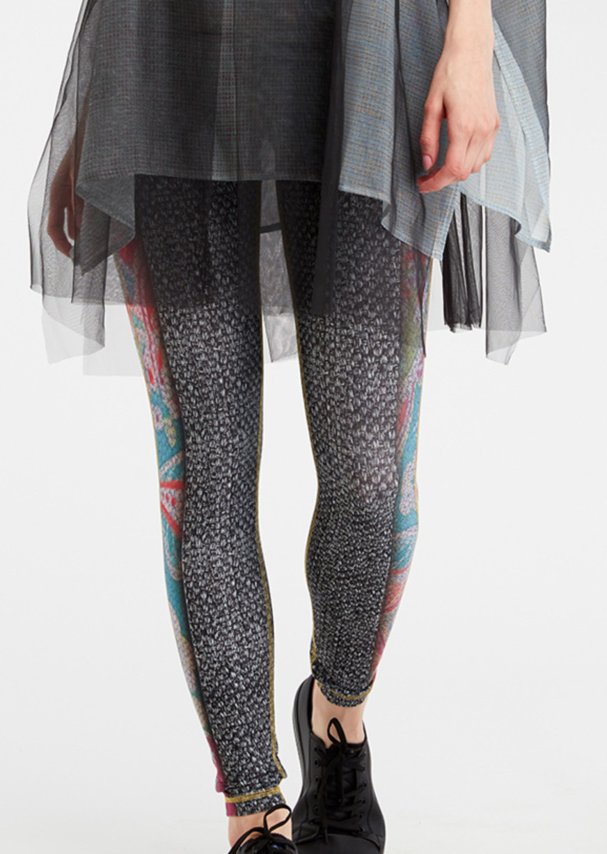 IPNG: Royal Summer Stamp Color Contrast Illusion Legging (Some Ship Immed!)
