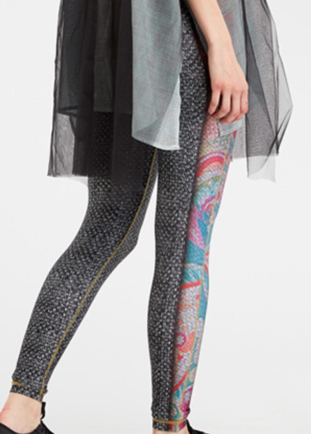 IPNG: Royal Summer Stamp Color Contrast Illusion Legging (Some Ship Immed!) IPNG_RSSYL-128_N