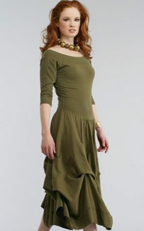 Luna Luz: Tied & Dyed Off The Shoulder Godet Dress SOLD OUT LL_393T_NEW