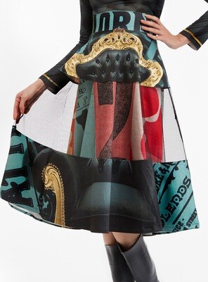 IPNG: Black Emerald Furniture Gossips Illusion Skirt