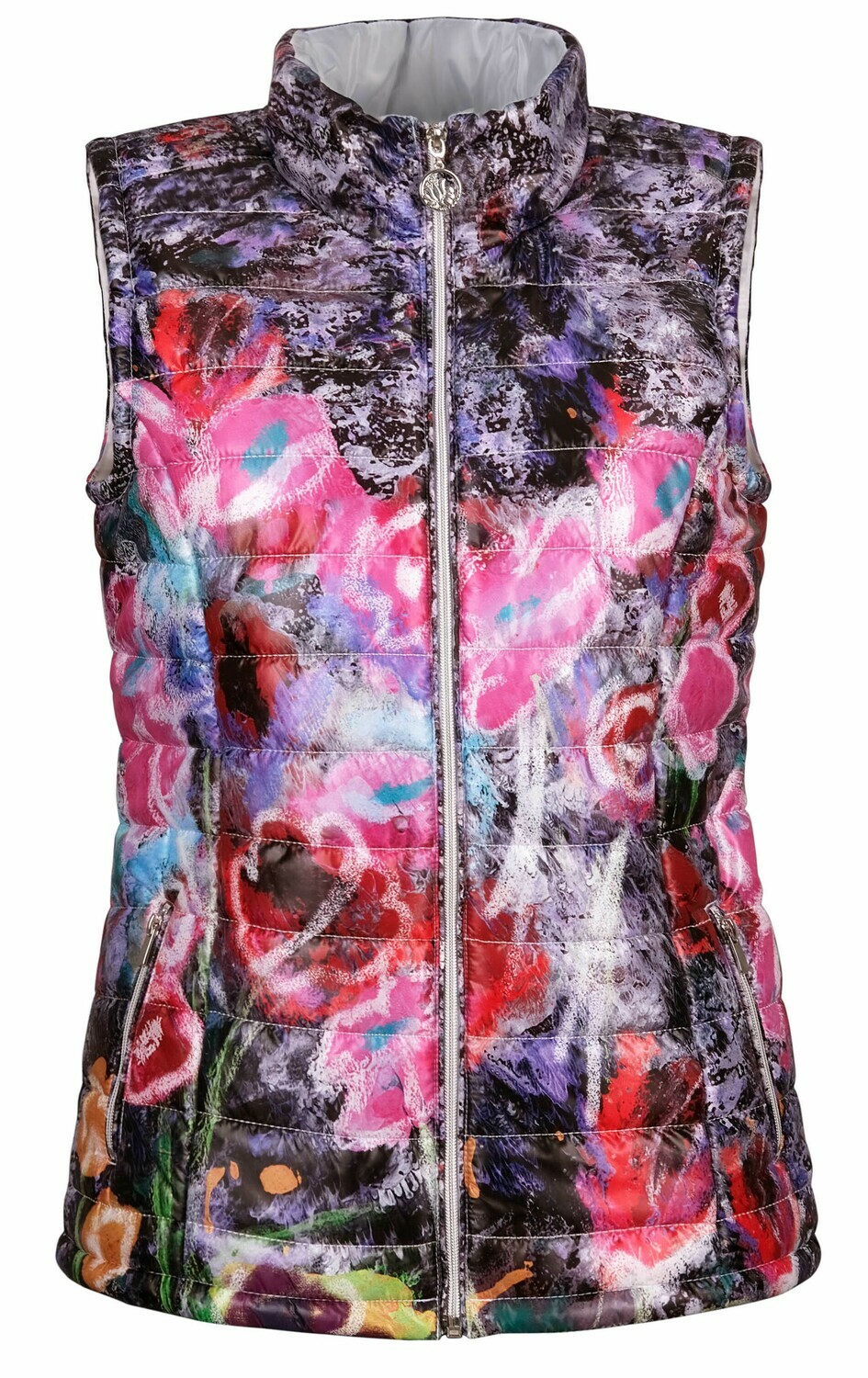 Simply Art Dolcezza: Wildest Flowers Abstract Art Puffer Vest SOLD OUT