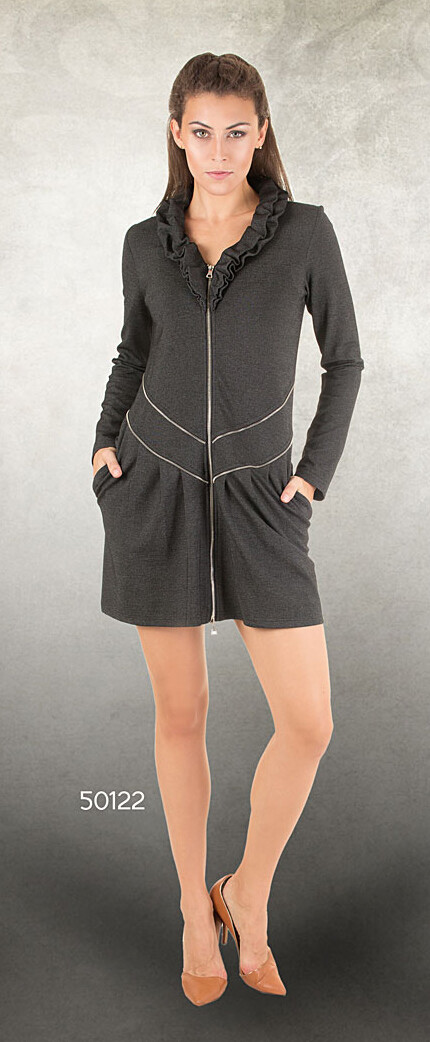 Dzhavael Couture: Mini Legal Eagle Zip Dress