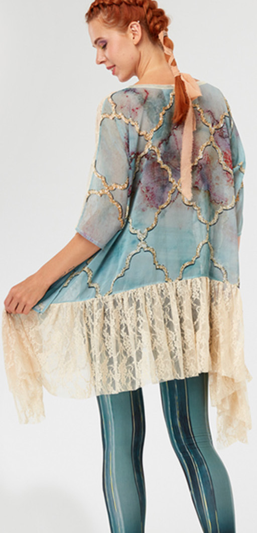 IPNG: Inna Me Royal Rose Cupboard Illusion Tunic (Ships Immed, 1 Left!)