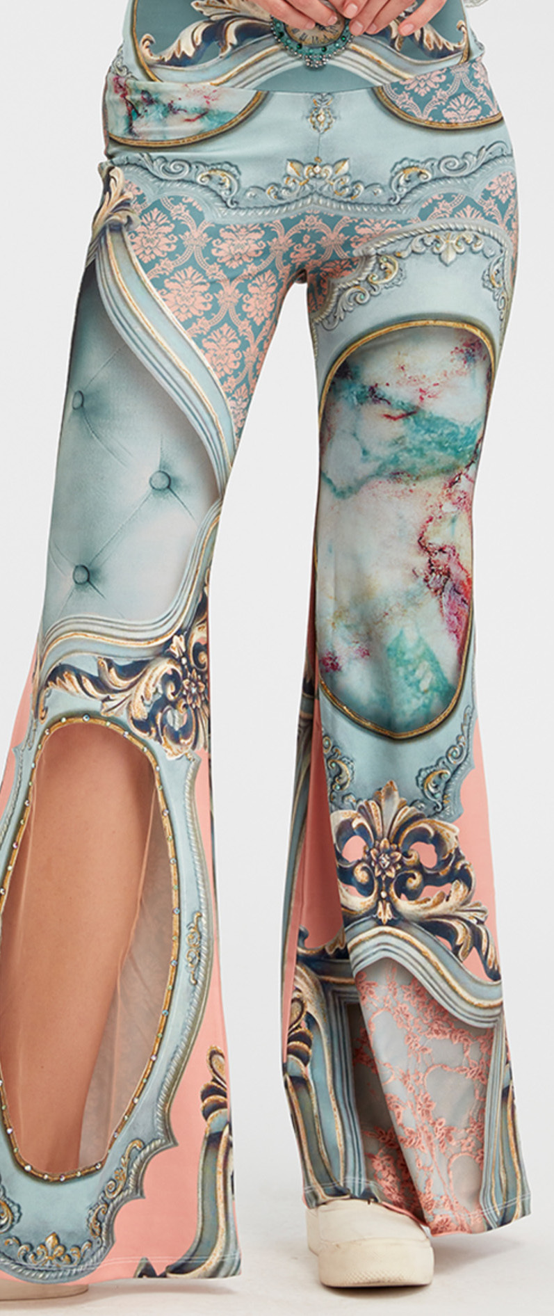 IPNG: Inna Me Royal Rose Cupboard Diamond Illusion Flare Pant (Some Ship immed!)