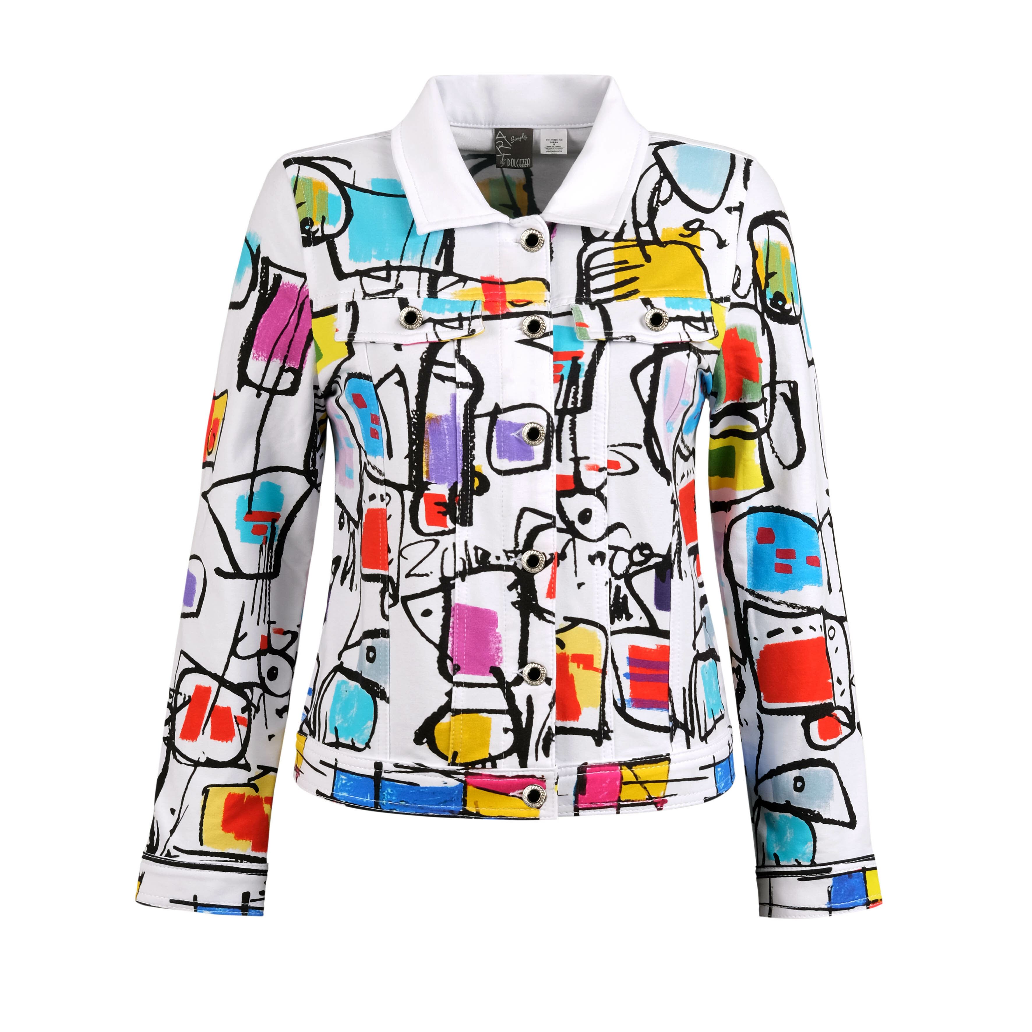 Simply Art Dolcezza: Medieval Ribbons of Etagere & Miss Eze Denim Jacket (3 Left!) DOLCEZZA_SIMPLYART_20699_N
