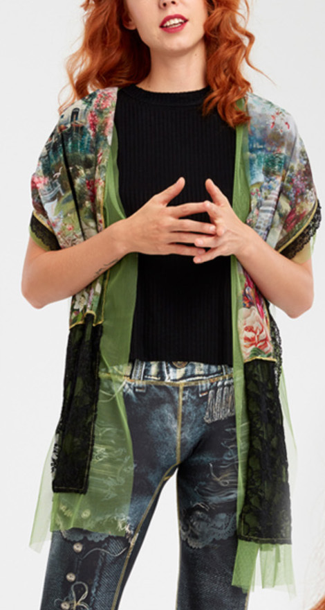 IPNG: In Paradiso Cherry Carnation Scarf (Ships Immed, 1 Left!)