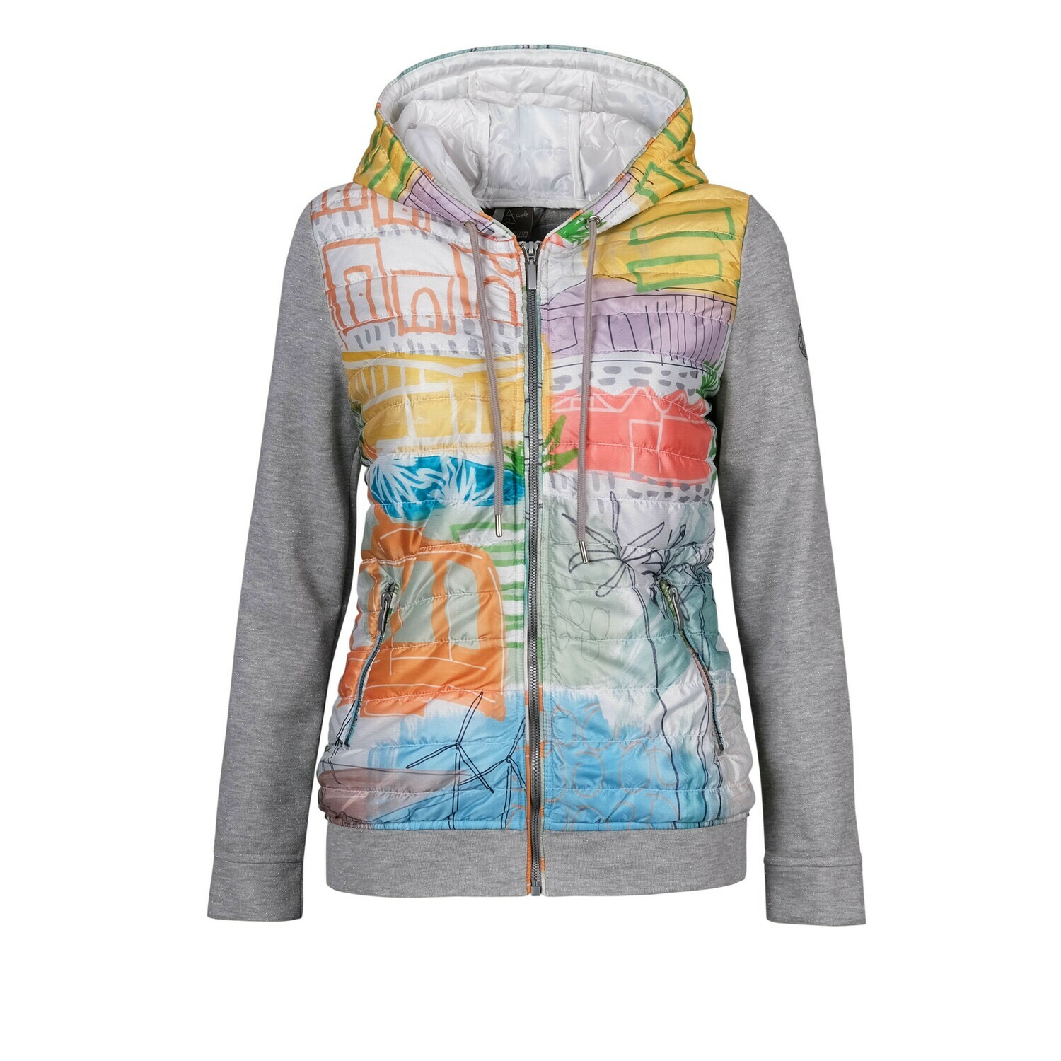 Simply Art Dolcezza: Palm Springs Cityscape Abstract Art Puff Hoodie Jacket SOLD OUT