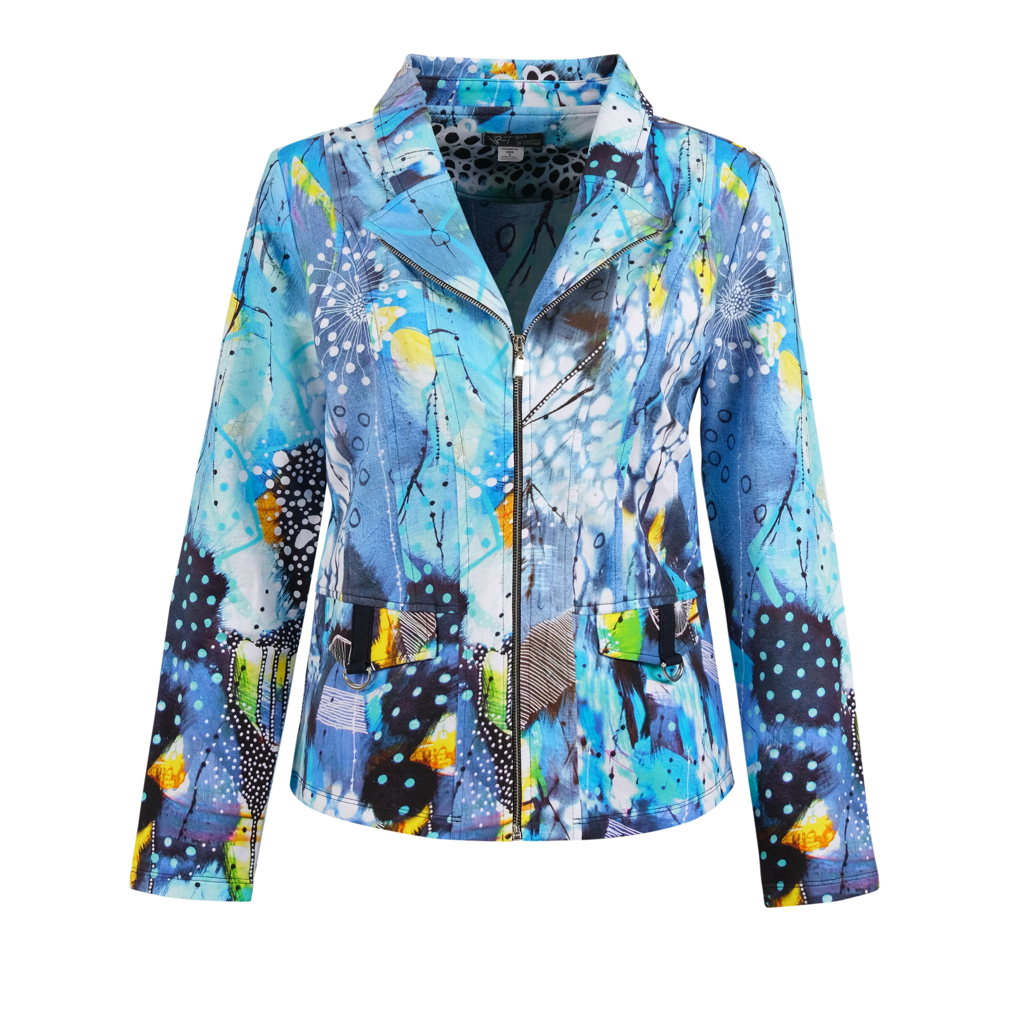 Simply Art Dolcezza: The Love of Blue Happiness Abstract Art Zip Jacket SOLD OUT