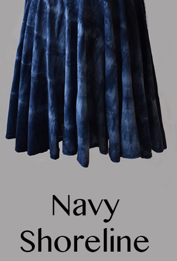 Luna Luz: Short Sleeve Cross Over Bodice Tie Dye Long Dress (Ships Immed: Navy Shoreline, 1 Left!)