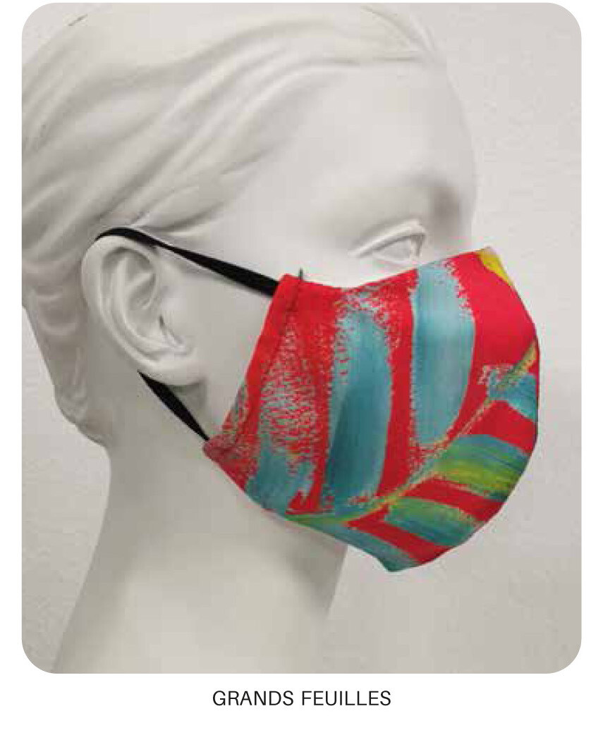 Maloka: Hawaiian Flower Beauty Abstract Art Protective Masks With Filter SOLD OUT