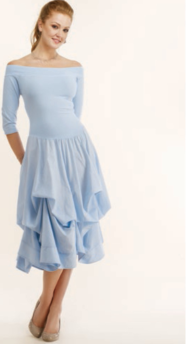 Luna Luz: Tied & Dyed Off The Shoulder Godet Dress (Ships Immed, 1 Left in Medium!)