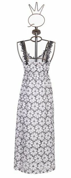 Save The Queen: Sexy Daisies In The Night Embroidered Dress