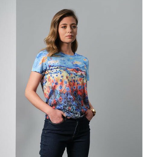 Paul Brial: Mykonos Village Art T-Shirt PB_MYKONOS