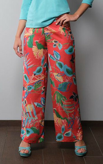 Paul Brial: Comfy Cool Hawaiian Wide Leg Art Pant PB_IMPERTINENT