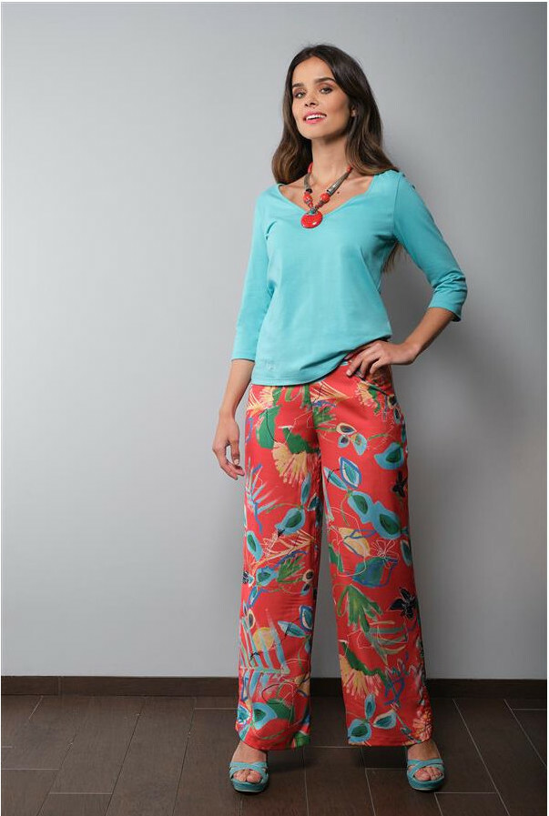 Paul Brial: Comfy Cool Hawaiian Wide Leg Art Pant