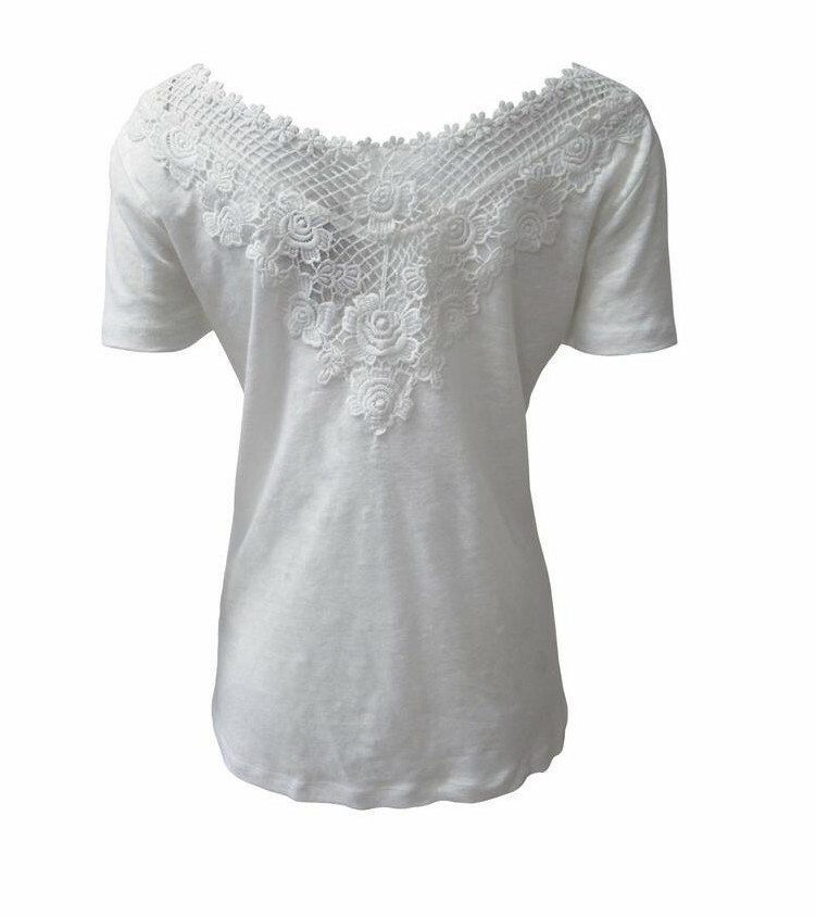 Maloka: Rose Petal Back Linen Top