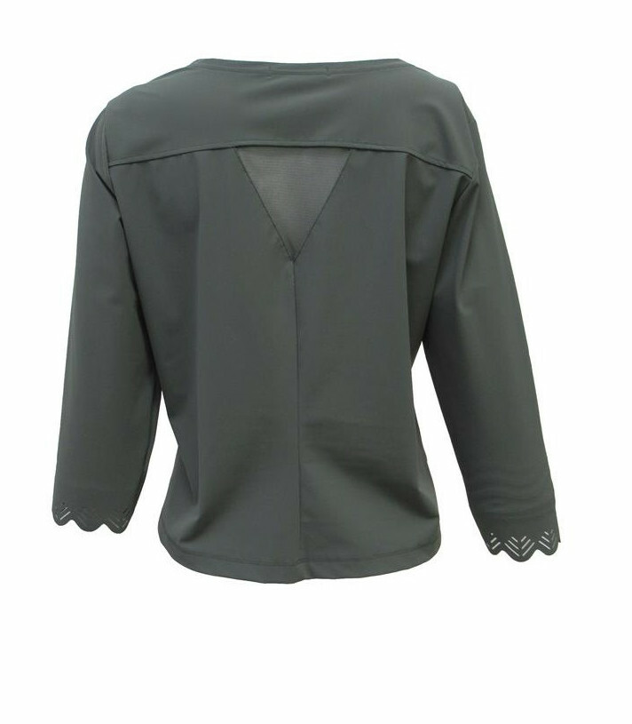 Maloka: Sleek Swirl Sleeve Zip Bolero (More Colors!)