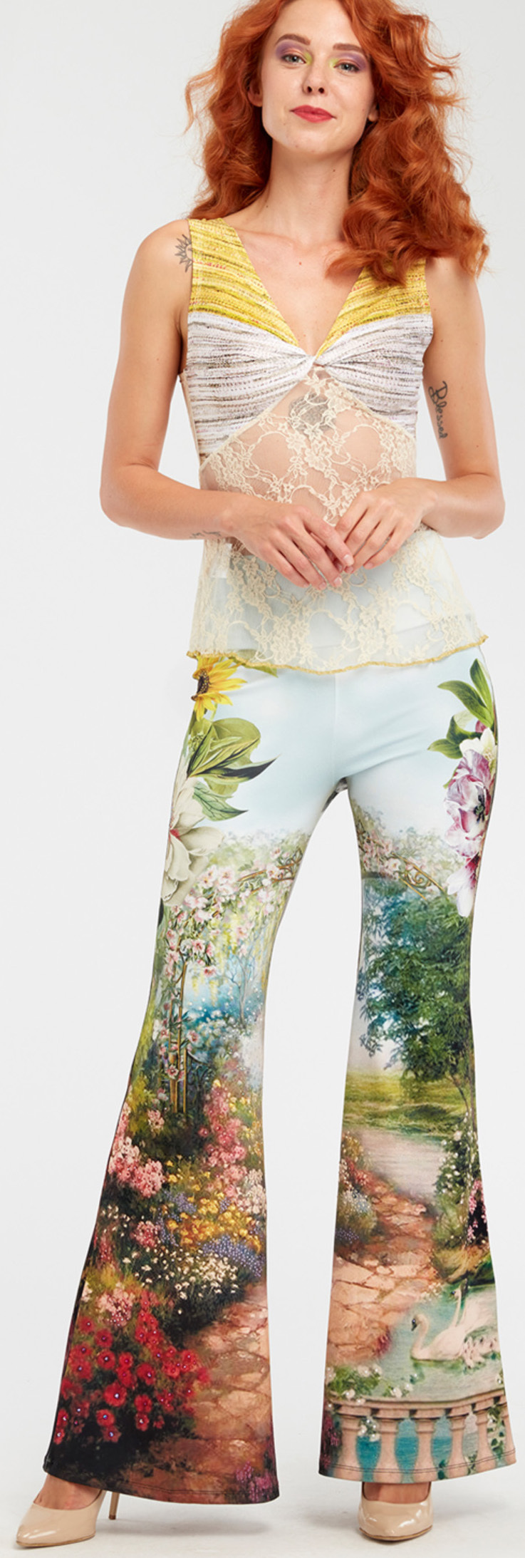 IPNG: In Paradiso Sunflower Lace Top (Some Ship Immed!)