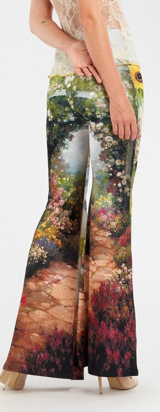 IPNG: In Paradiso Sunflower Magical Garden Flared Pant