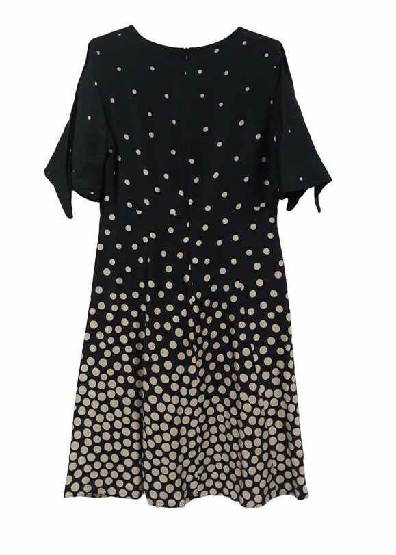Paul Brial: Tied Sleeve Flared Shirt Dress