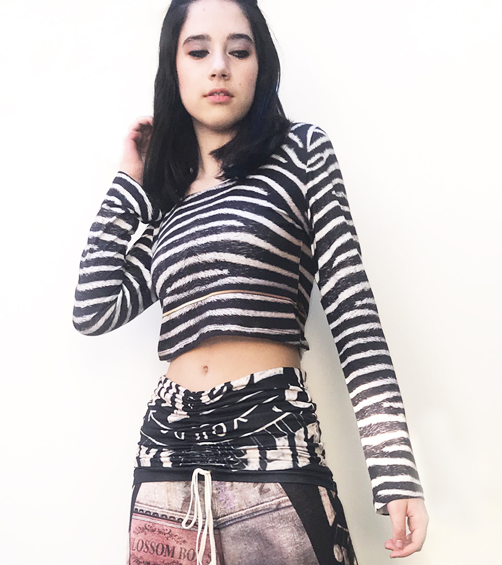 IPNG: Label Longings Zebra Crop Top (Some Ship Immed!) IPNG_LBSHM-082