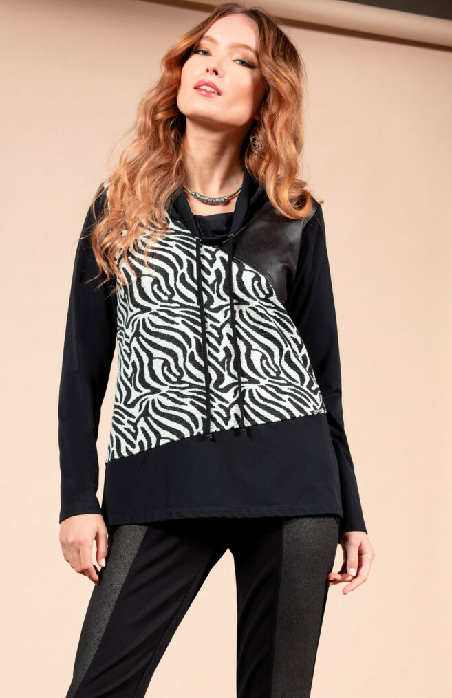 Maloka: Zebra Safari Sweater Tunic MK_ZOELA