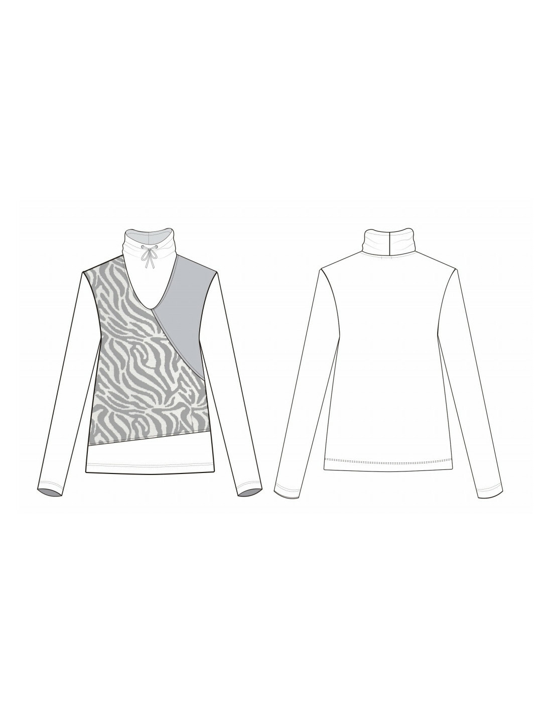 Maloka: Zebra Safari Sweater Tunic