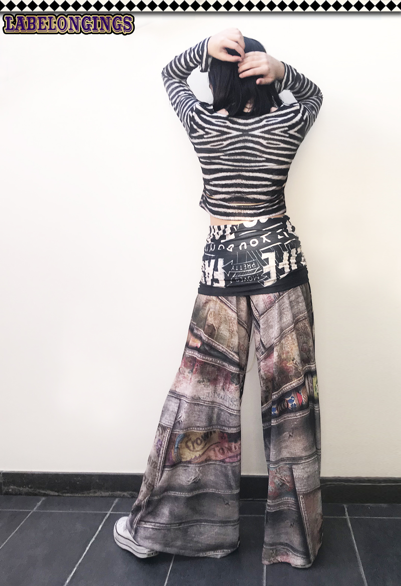 IPNG: Label Longings Tigress Illusion Comfort Drape Pants