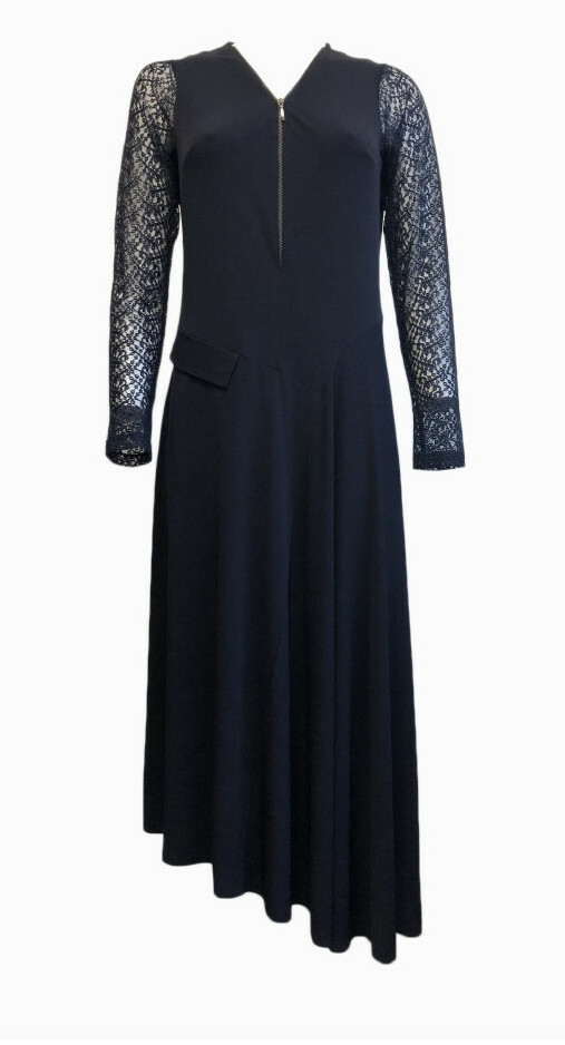 Maloka: Sophisticated Madame Asymmetrical Jersey Dress (More Colors!)