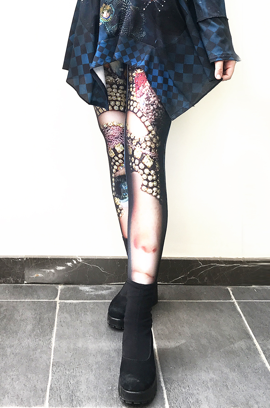 IPNG: Turquarium Jeweled Underwater Illusion Legging IPNG_TQL-043