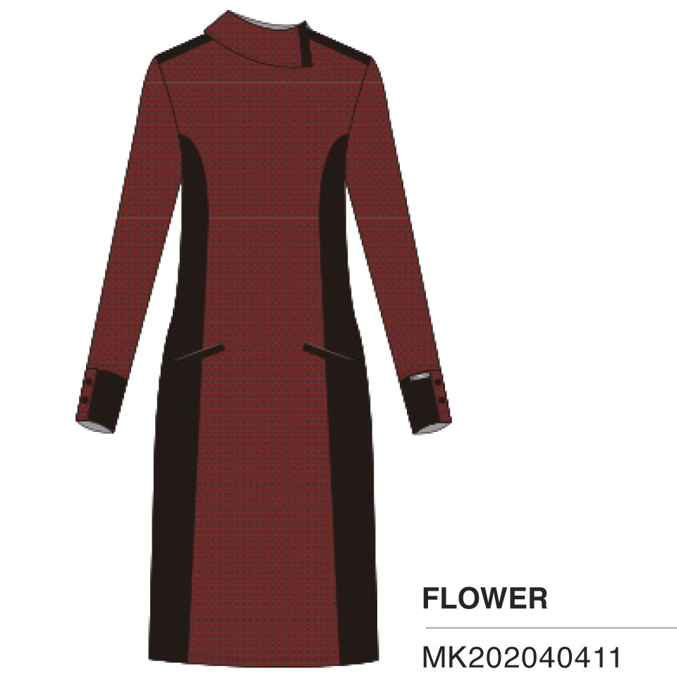 Maloka: Sedona Rock Jacquard Contrast Dress
