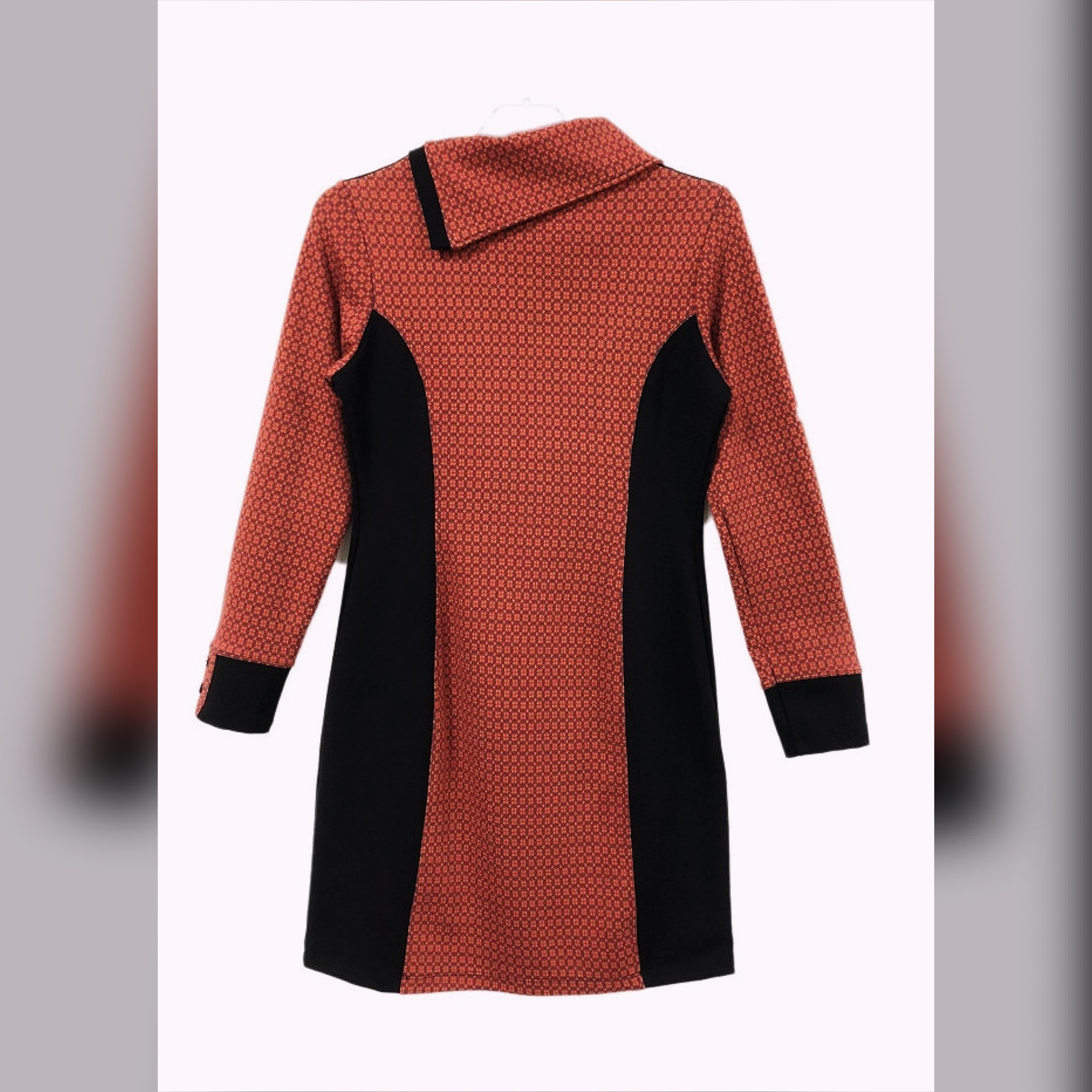 Maloka: Sedona Rock Jacquard Contrast Dress