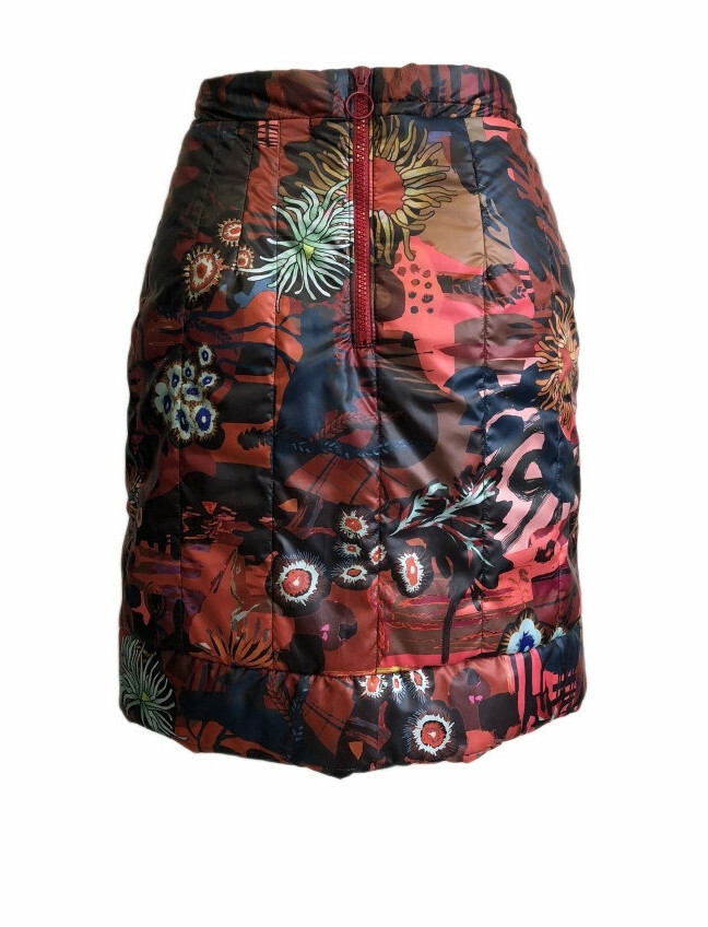 Maloka: Maloka: Sedona Rock Puffer Art Skirt