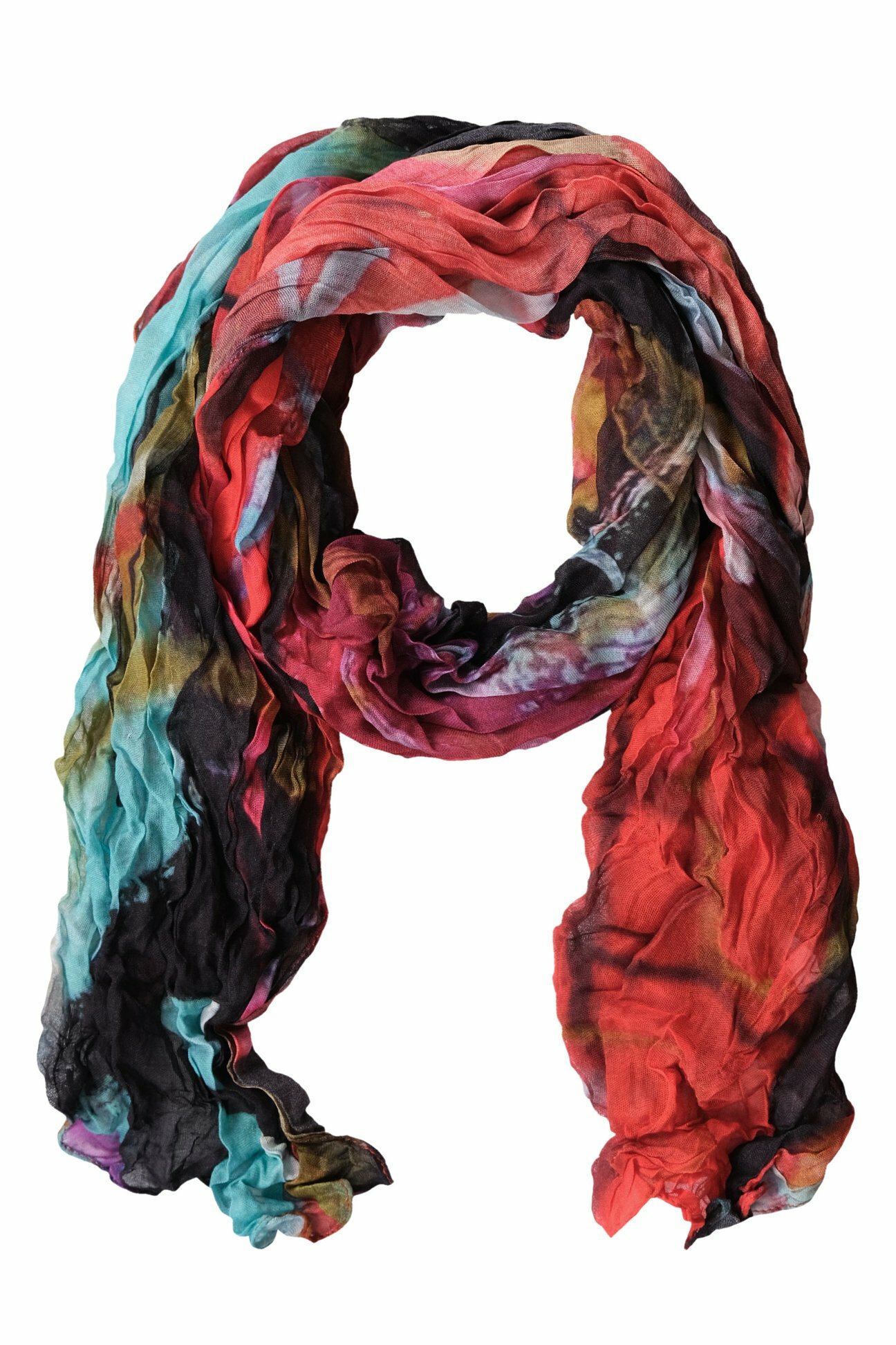 Simply Art Dolcezza: Red 3 Graffiti Abstract Art Scarves (Ship Immed, 1 Left!) DOLCEZZA_SIMPLYART_70901