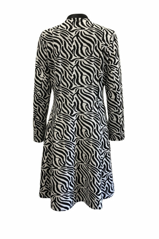 Maloka: Zebra Safari Flared Coat