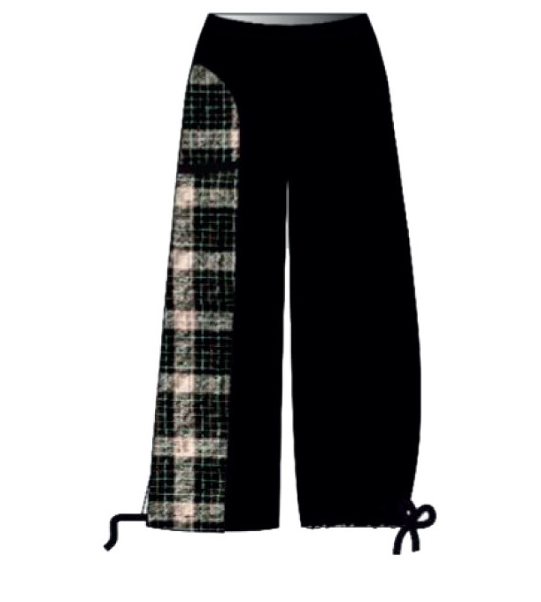G!oze France: Play Checkerboard Asymmetrical Culotte Pant