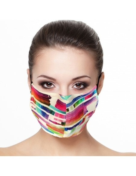 Maloka: Monet's Watercolor Garden Abstract Art Mask (Filter Included!) MK_IMP_PLEAT_MASK