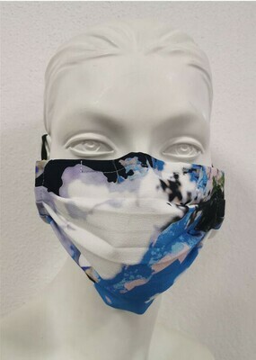 Maloka: Blue Beauty Abstract Art Mask (Filter included!)