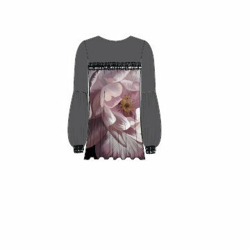 Paul Brial: Dreaming Of Blush Roses Tunic